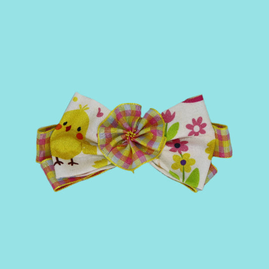 Lil Peep's Chirpy Meadow - Floral Chick Bow Clip