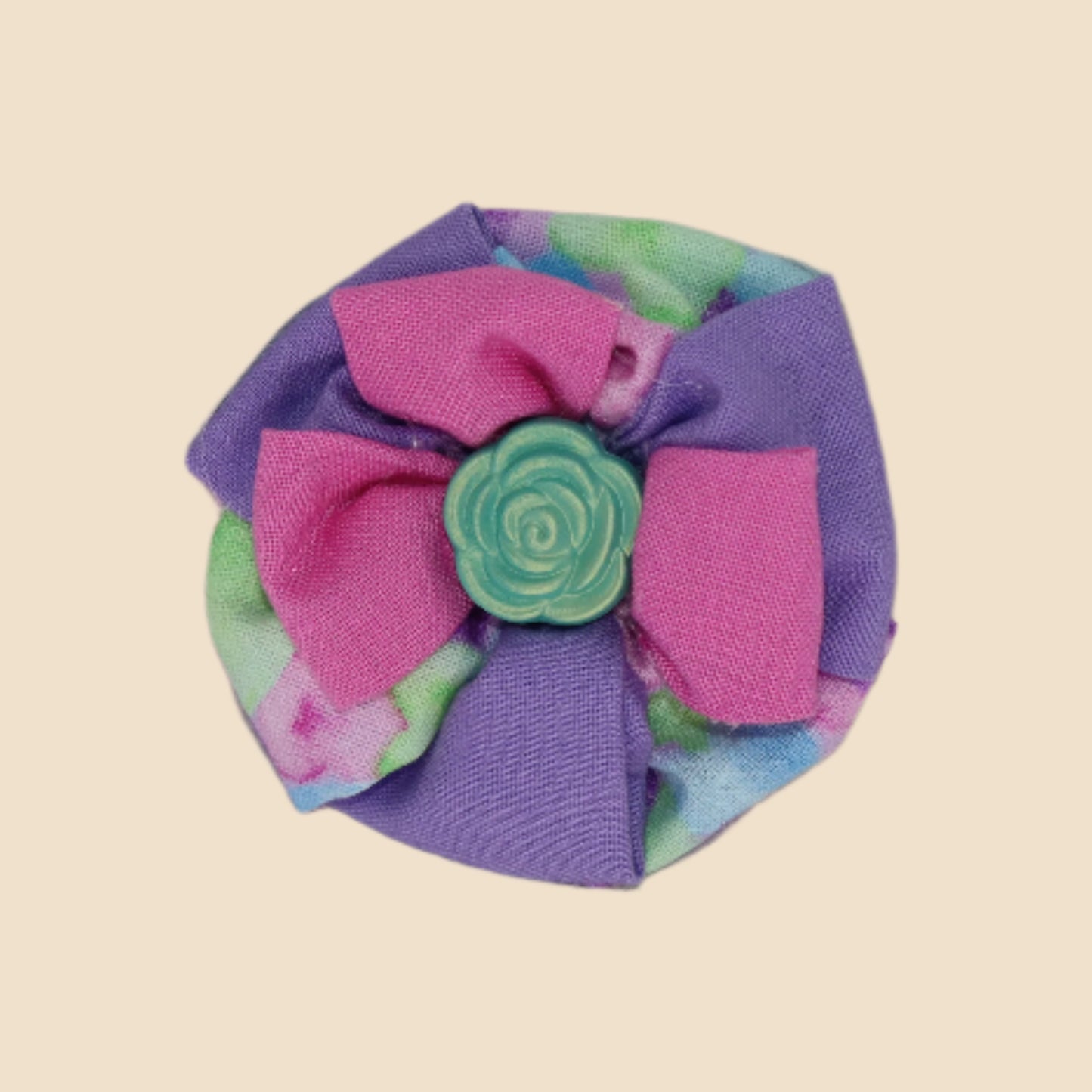 Cotton Candy Bloom - Watercolor Bow Clip