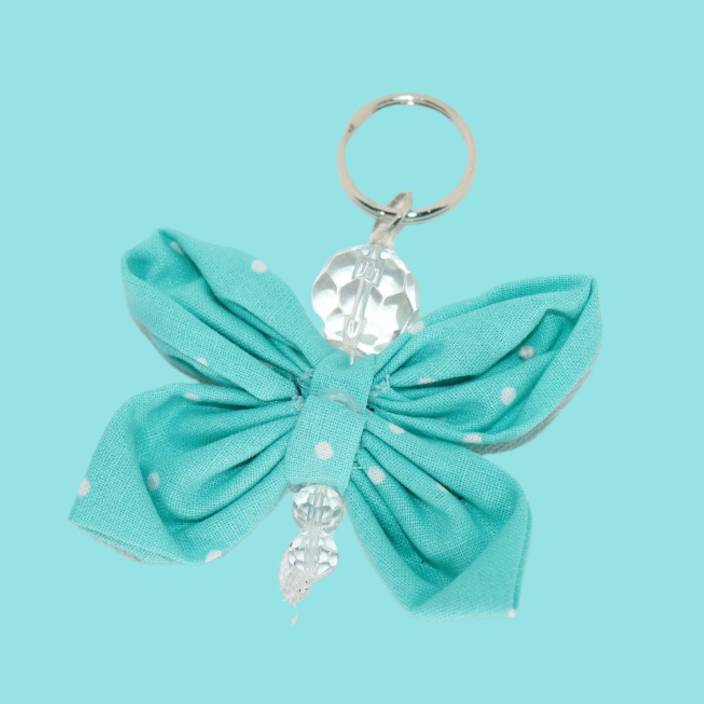 Sky Dancer – Butterfly Keychain with Crystal Beads