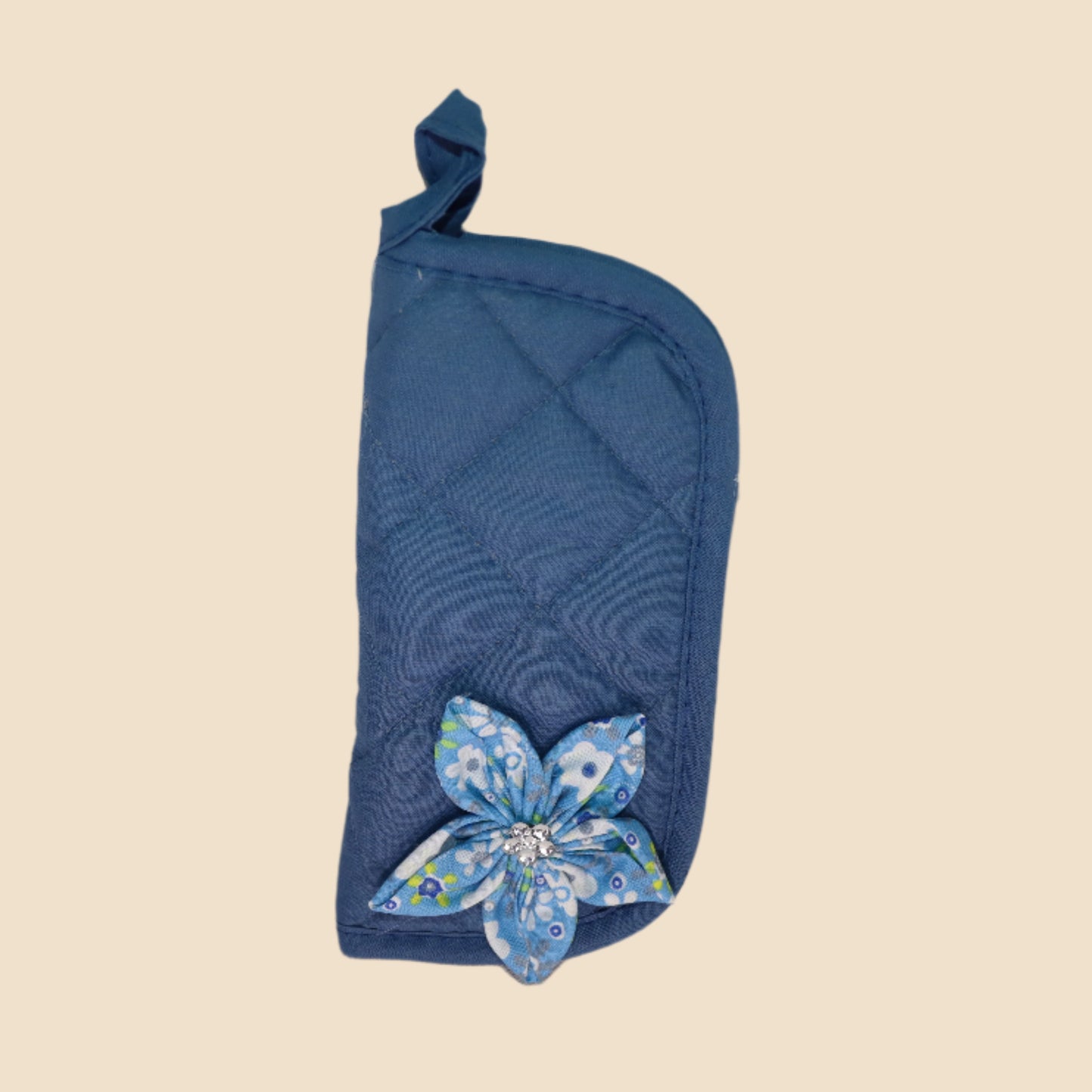 Blue Bloom – Quilted Glasses Case